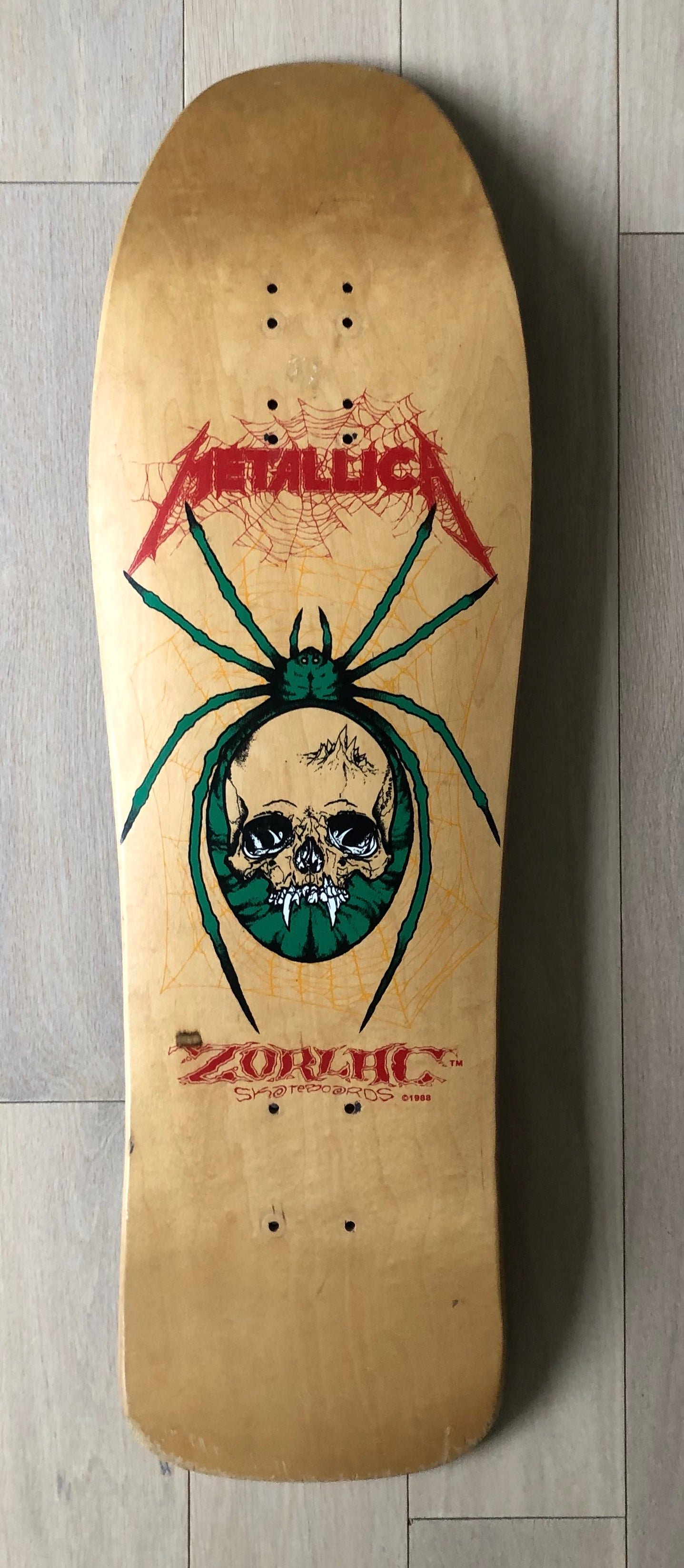Pushead x Zorlac x Metallica, "Spider", 1990