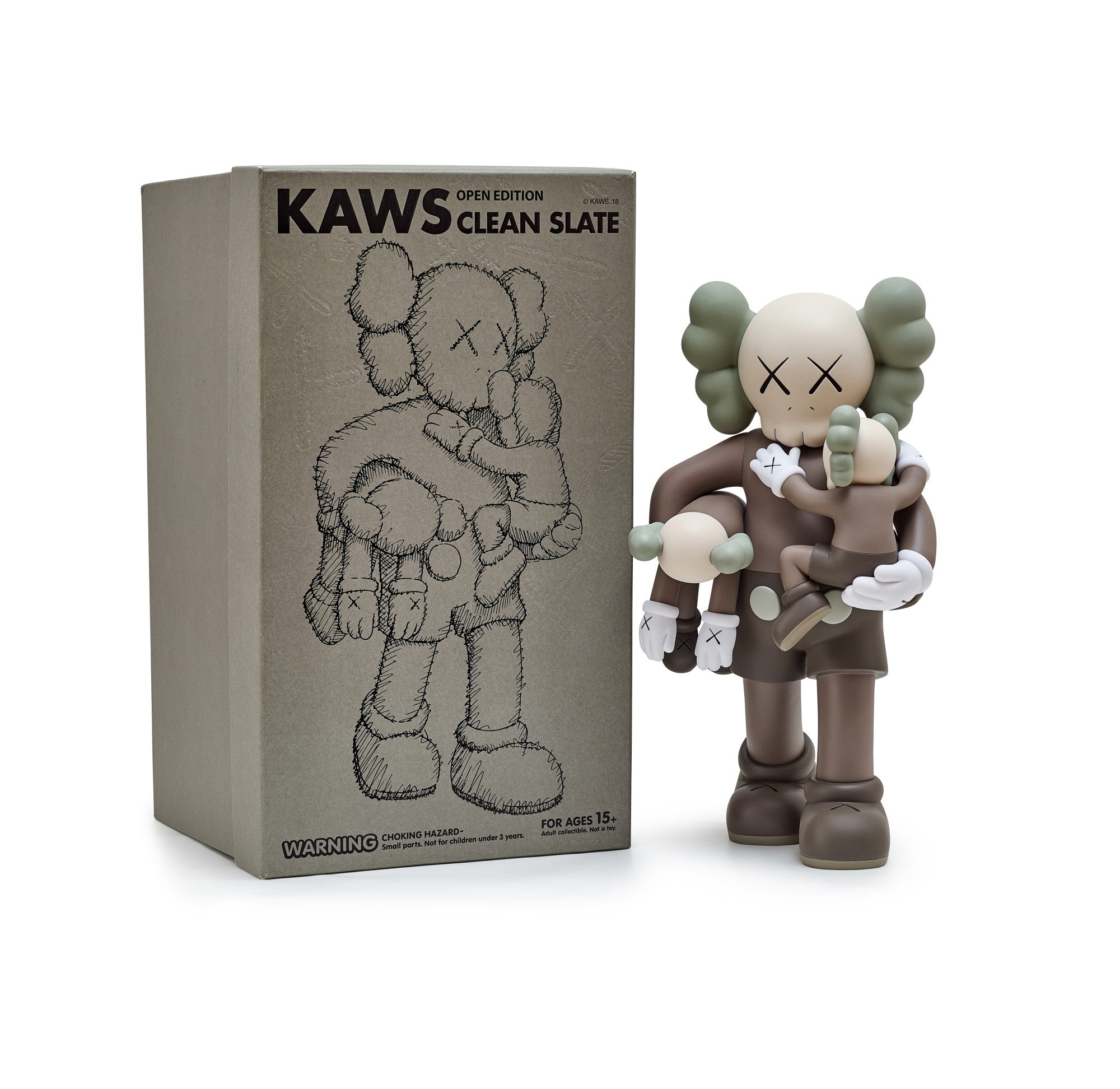 KAWS, Clean Slate, 2018 (Brown Variant) – Jonathan LeVine Projects